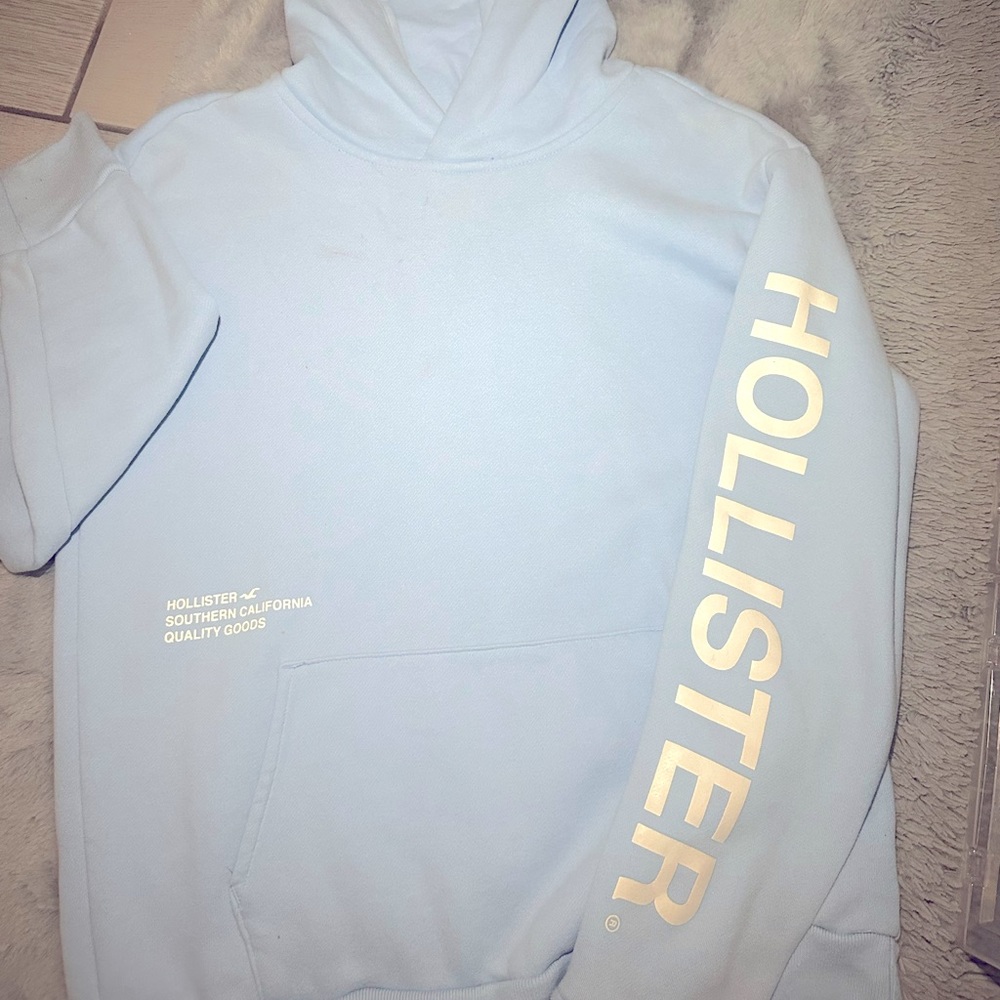 Light blue Hollister Hoodie